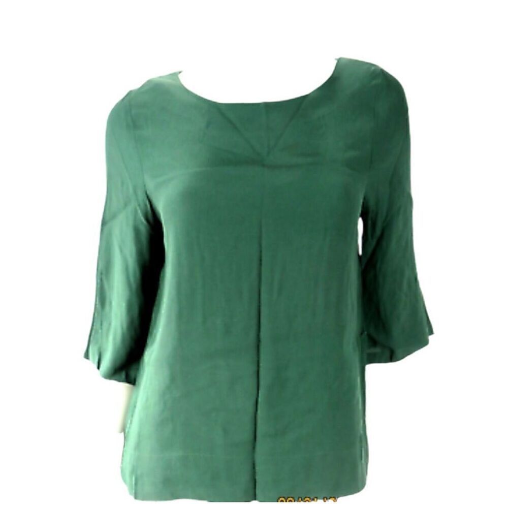 H&M Boatneck 3/4 Length Wide Sleeve, 4. Forest Green. Great TShirt Alternative!